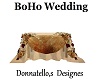 boho wedding cake table