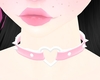 P! Heart Collar - Pinku