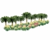 Row of Trees&Flowers