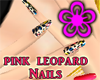 Pink Leopard Nails