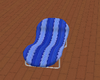bleu beach chair