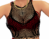 Black-red lace top