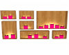Pink candel wall mount