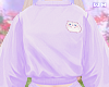 w. Lilac Hamster Sweater