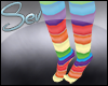*S Rainbow Socks