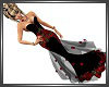 SL Roses Gown Black