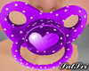 All Purple Dotted Paci