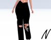 N| Straight Ripped Jeans