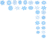 Blue Upper(R)Snowflakes