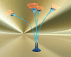Blue animated lamps