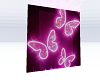 pink butterflies cutout