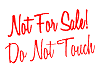 Not For Sale headsign