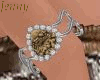 brown flower jewel set