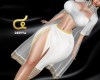 ๔ White Gold Dupatta