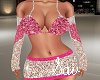 Pink Gltter Heart Skirt