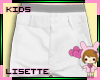 kids white shorts
