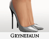 Grey stiletto heels