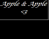 apple & apple <3 sign