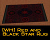 Red & Black Star Rug