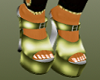 MrsJ Greenish Sandals