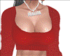 S* Red Busty Top