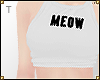`Meow | Crop White