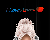 I Love Asuna Head Sign