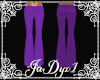 Purple Flare Pants -Slim
