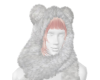 *White Fur Bear Scarf*