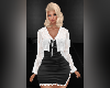 Melly Dress Black White