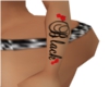 Black heart arm Tattoo