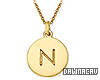 Initial "N" Gold Necklac