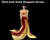 Red & Gold Elegant Gown