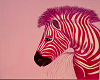 Pink zebra poster