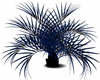Blue/Blk Palm Tree