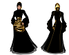 abaya gold/black