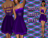 Billow Dress Purple