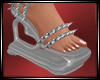 LS~latex shoes grey