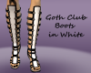 Goth Club Boots - White