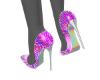 *Pink White Holo Heels