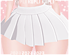 $K Cute Mini Skirt White
