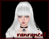 +white straight hair