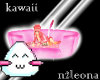 cat bed kawaii pink
