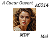 A Coeur Ouvert MDF ACO14