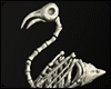 skeleton flamingo horror