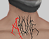 Alone Neck Tattoo