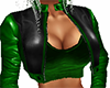 green and black jacket