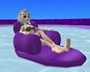 purple pool float