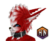 mohawk red furry hair