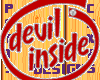 devil inside sticker